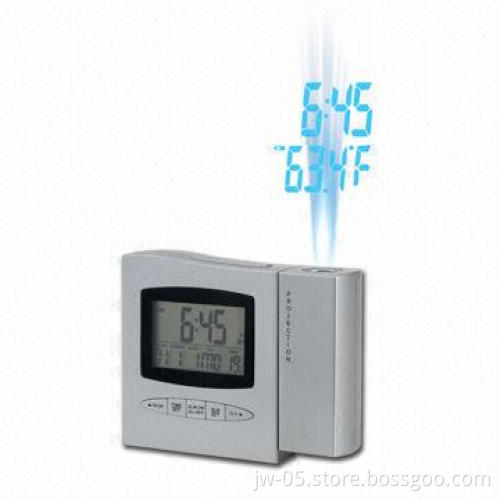 Projection Clock with Date Display, Alarm Clock and Temperature Functions